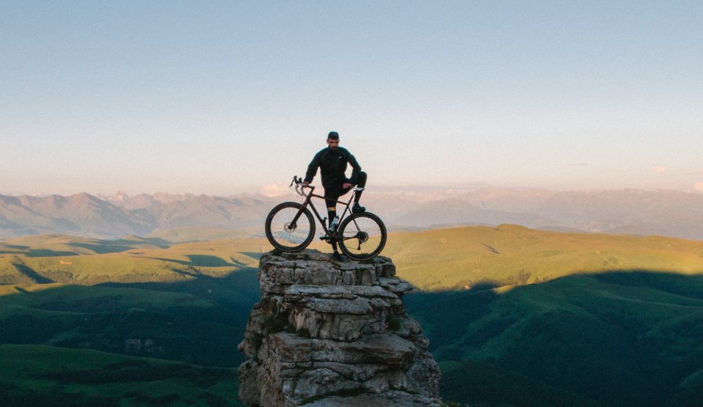 Vélo avec paysage