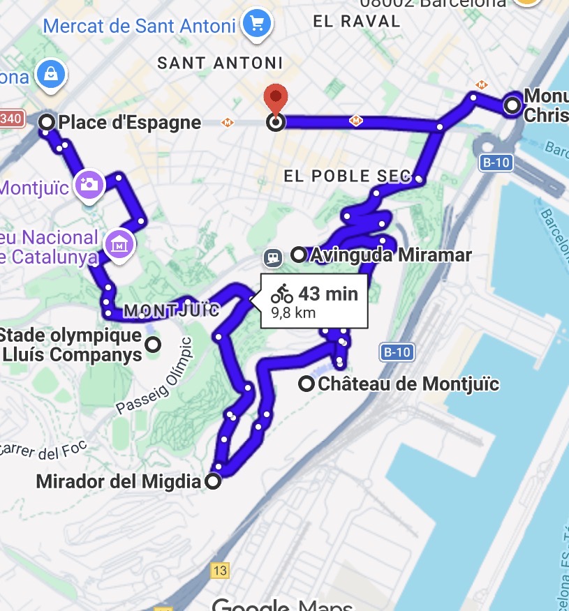 Barcelone à vélo : nos 4 itinéraires 9 Itinéraire à vélo pour les sportifs