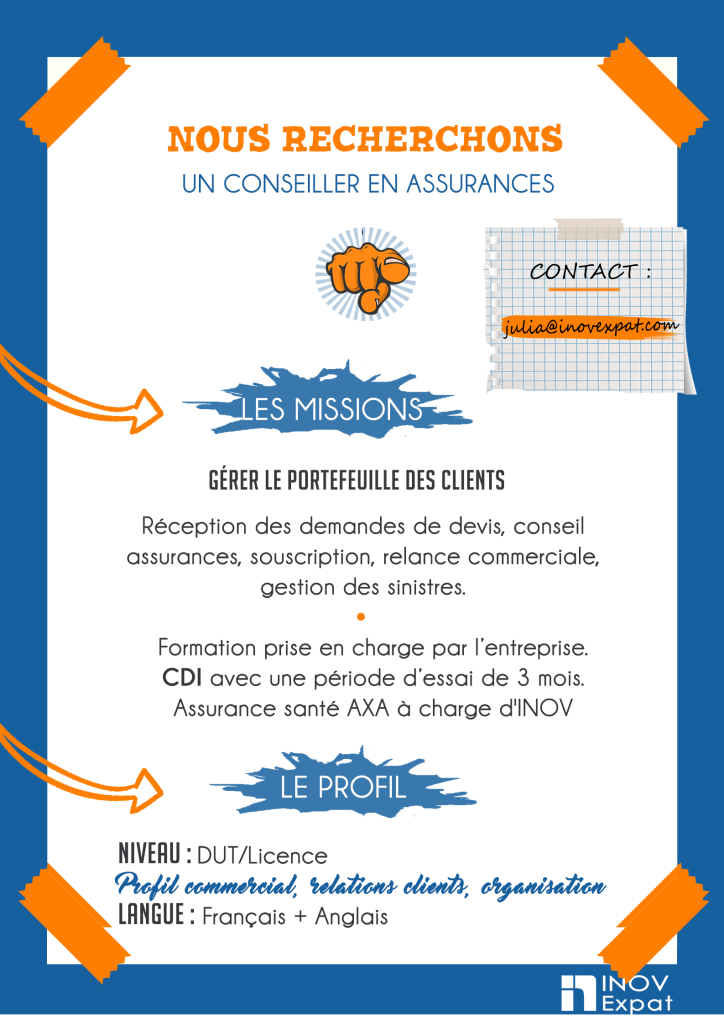Découvrez les offres du moment : 3 Offre emploi conseiller assurances