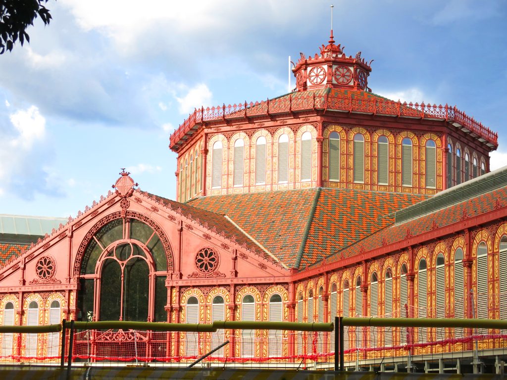 134 Mercat de Sant Antoni Barcelona façana del c. Comte Borrell