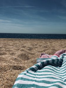 Serviette sur plage