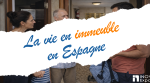 Vie en immeuble en Espagne : discussion entre voisins dans les parties communes