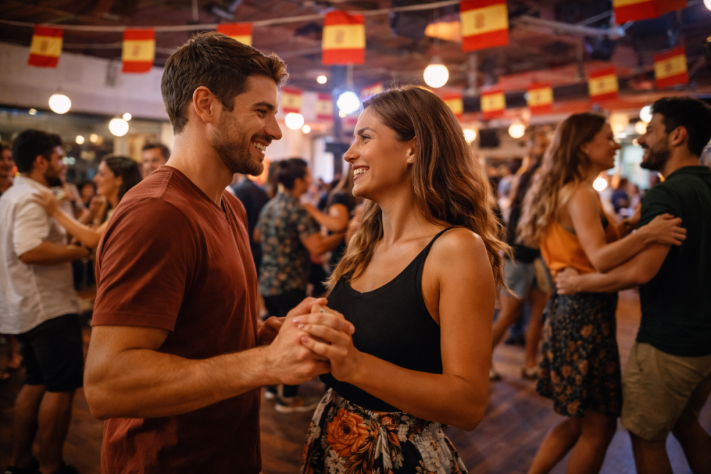 Rencontrer des personnes en Espagne lors d’une soirée salsa entre expatriés et locaux