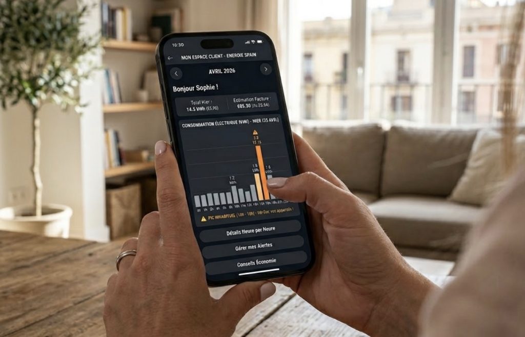 Suivez votre consommation heure par heure pour éviter les mauvaises surprises sur vos factures et prélèvements en Espagne.