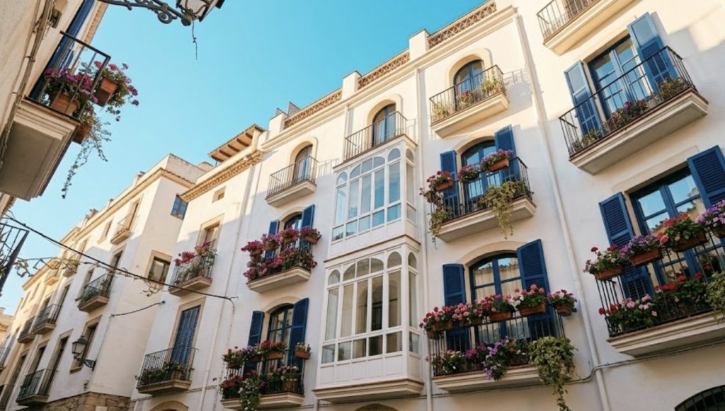 La façade d’immeuble De La comunidad de vecinos