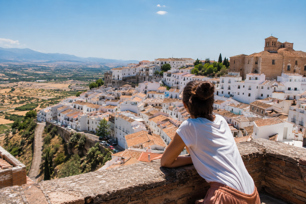 Gestor en Espagne : une professionnelle en pause avant un rendez-vous